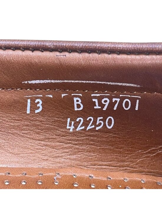 Allen Edmonds Men’s Brown & Black Leather Tassel Slip-On Nashua Loafers Size 13 main image 9
